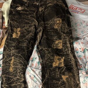 ENCRYPTED ACID WASH JEANS NWOT MEN SIZE 36